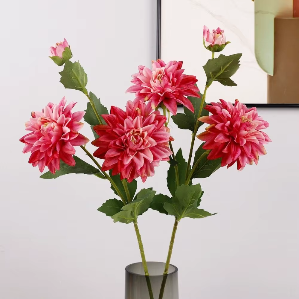 Fleur de Dahlia Artificielle de 76 cm de Long