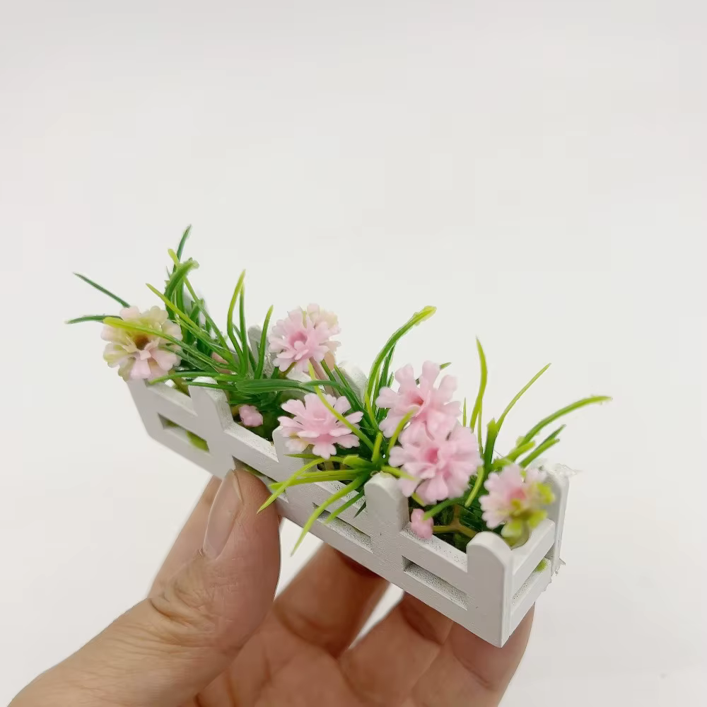 Simulation de fleurs de clôture Miniature