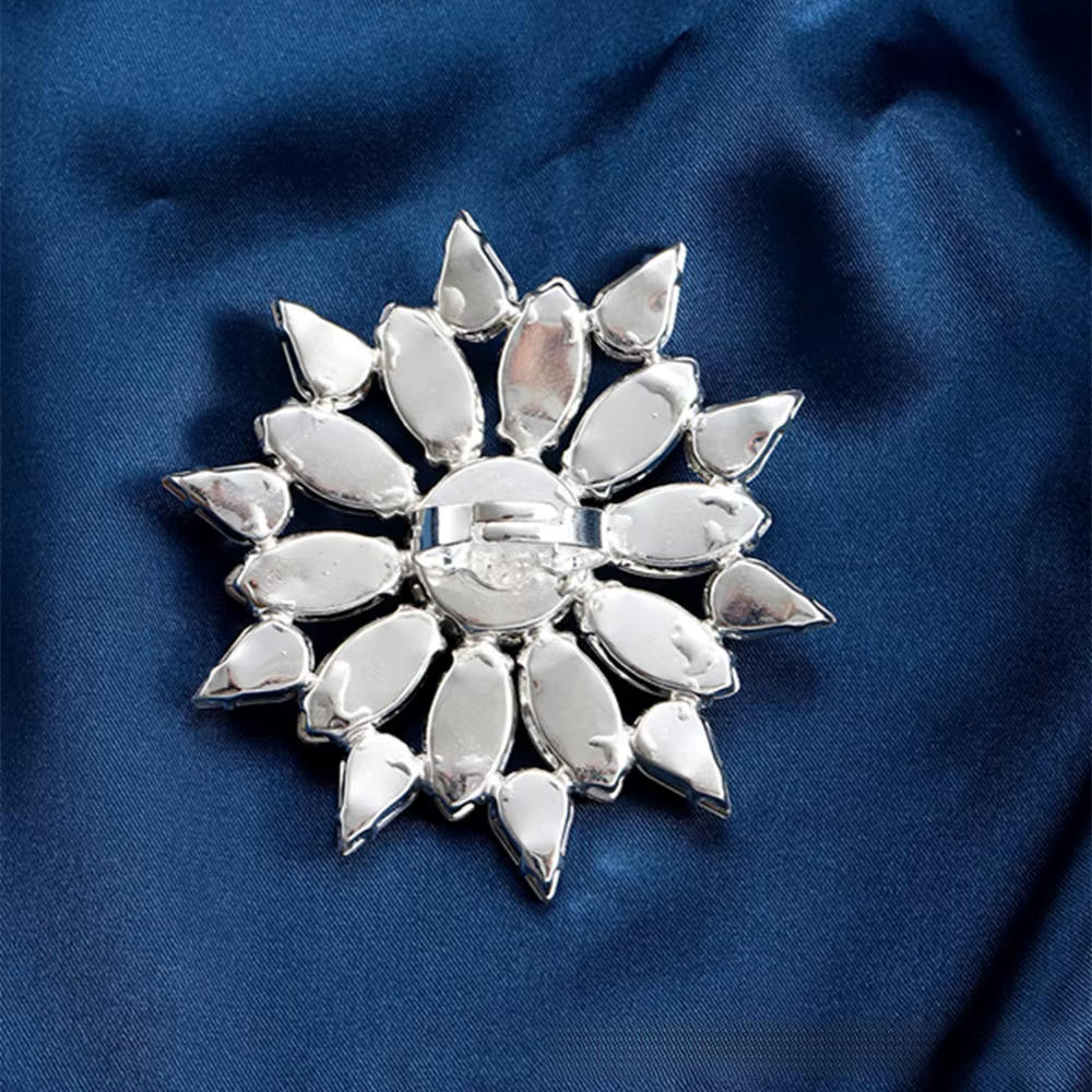 Bague ouverte réglable en forme de fleur, diamant d'eau coloré, goutte d'eau, accessoire de dîner, personnalité exagérée