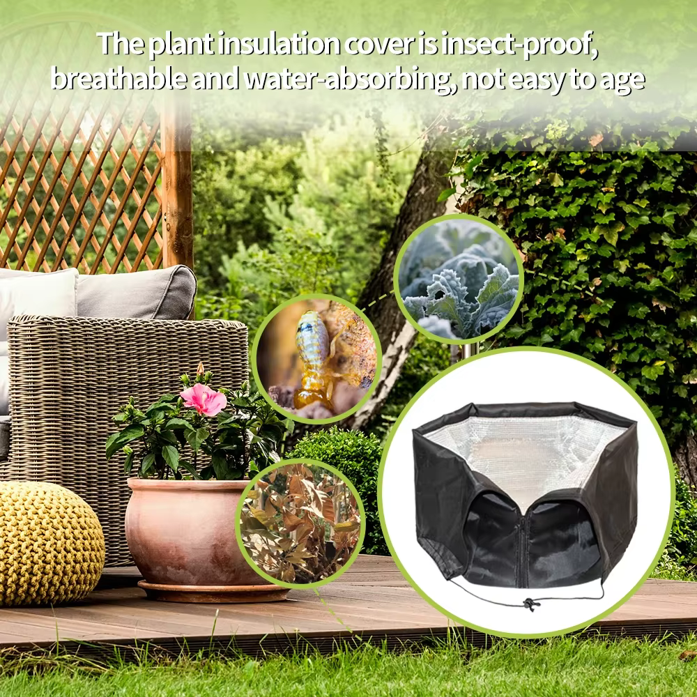 Couverture anti-gel réutilisable pour plantes