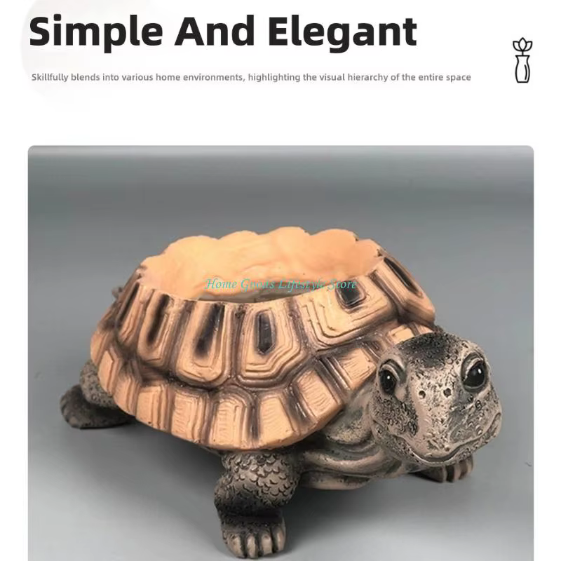 Jardinière tortues en résine E74E
