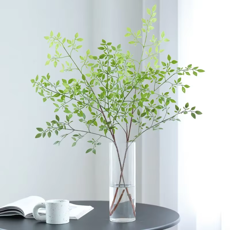 Plante Artificielle Ntalk en Bambou à Branche Unique