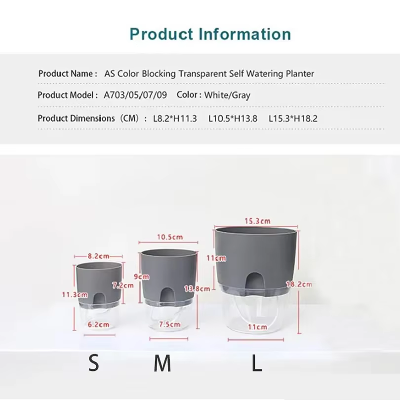 Pots auto-arrosants pour plantes