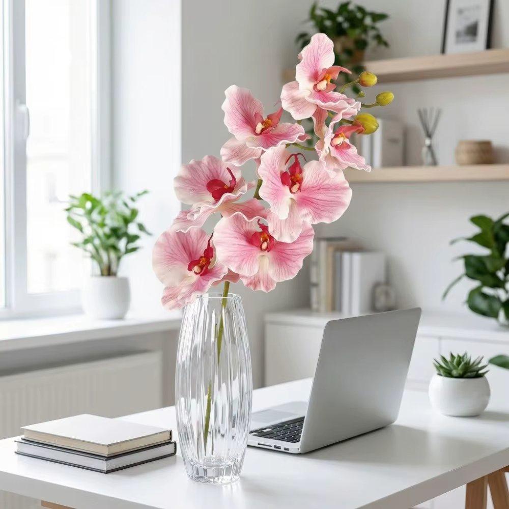 Orchidée Papillon Artificielle Faite à la Main