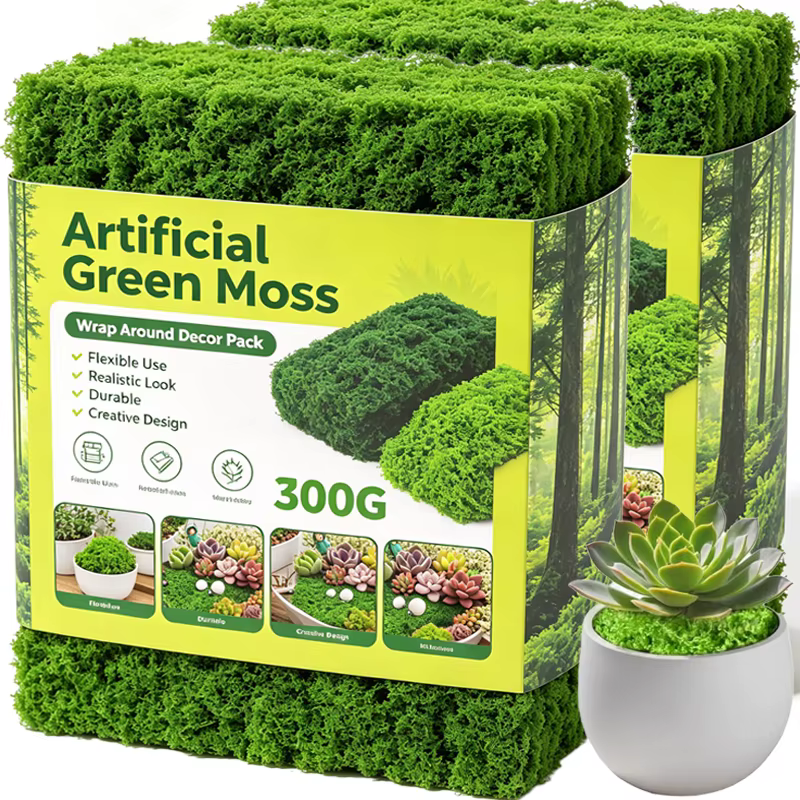 Plantes artificielles en mousse verte 30-300g