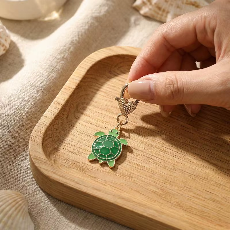 Porte-clés tortue, pendentif océan mignon pour breloques de sac, bijoux unisexe, accessoire de porte-clés de voiture, cadeau