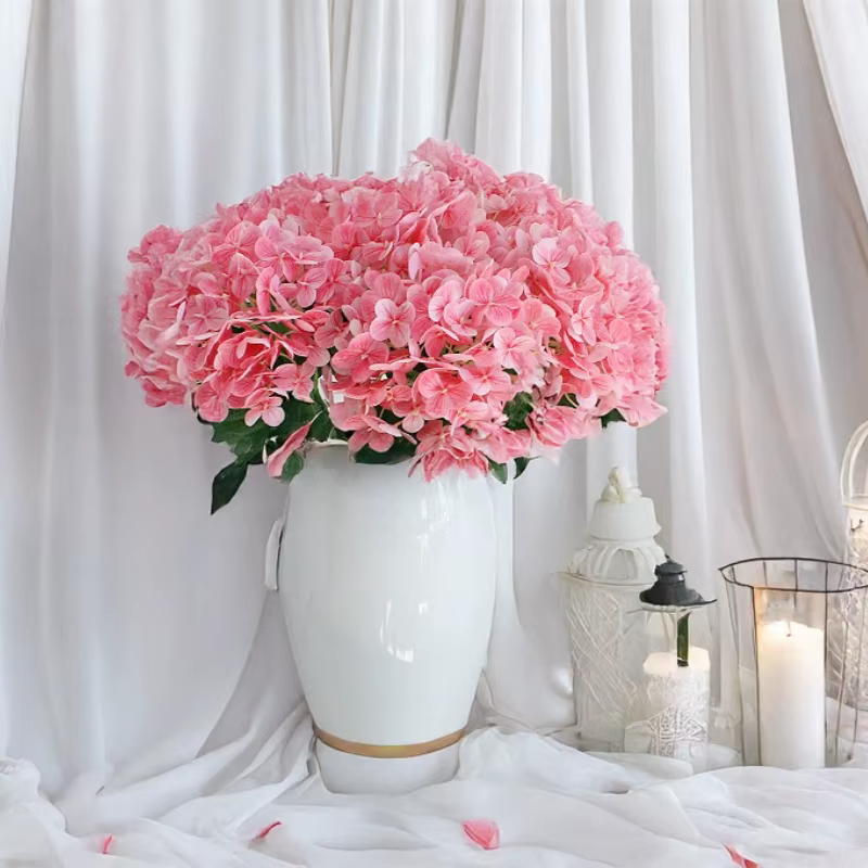 Fleur d'hortensia artificielle de 18 pouces