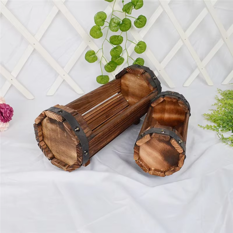 Y51A-Pots de fleurs en bois