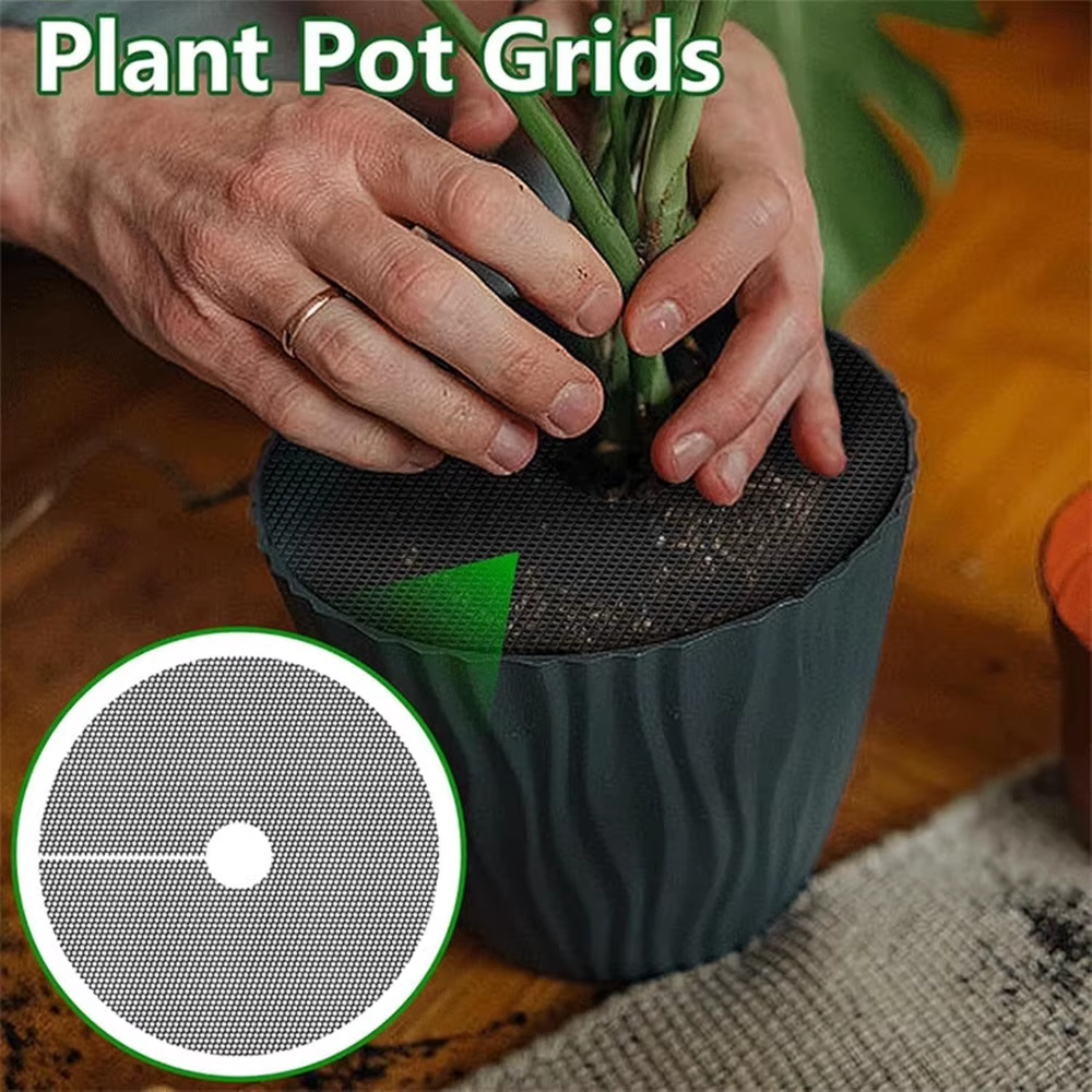 4 couvertures de pots de plantes découpables - Barrières en maille pour protéger