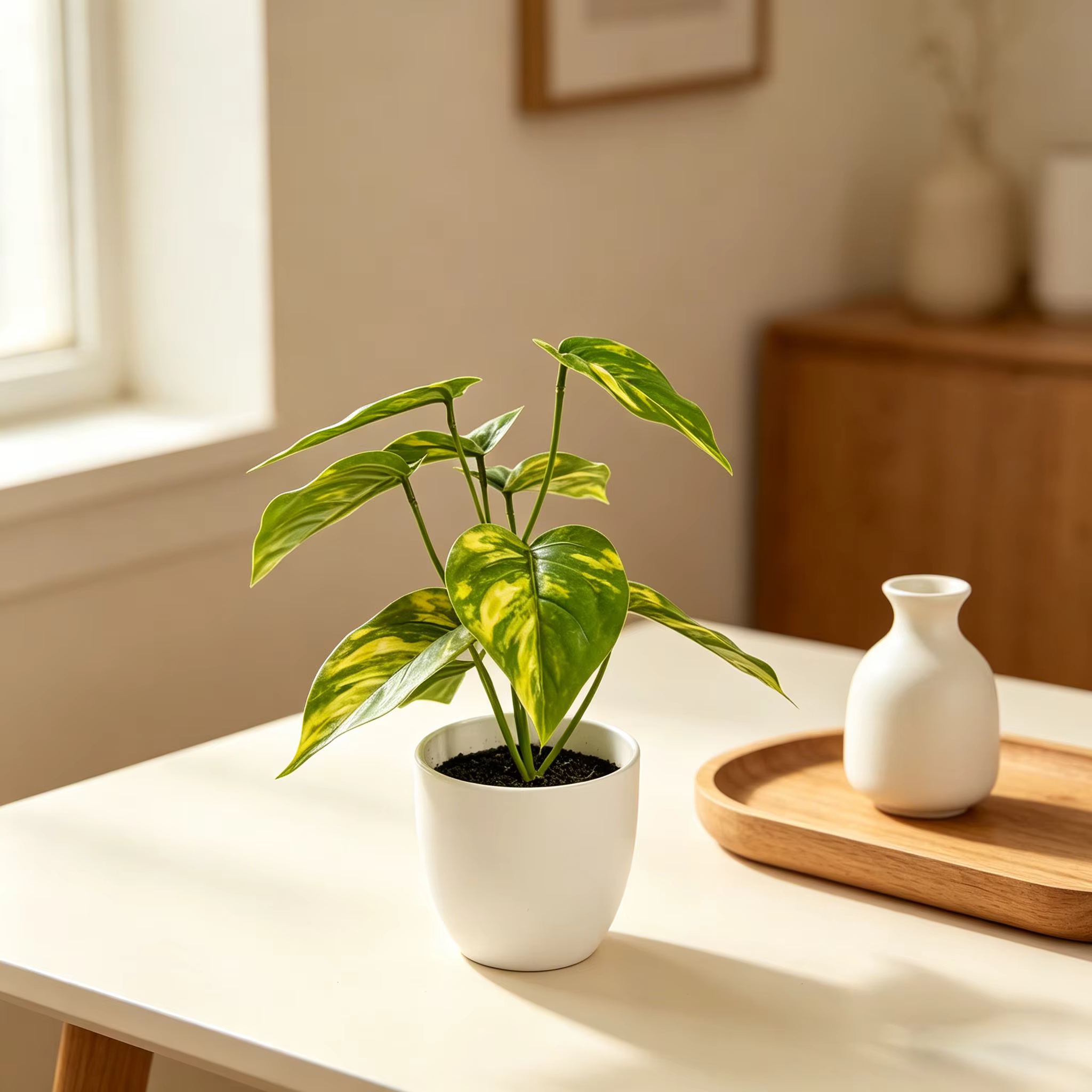 Plante artificielle en pot de 20 cm (7
