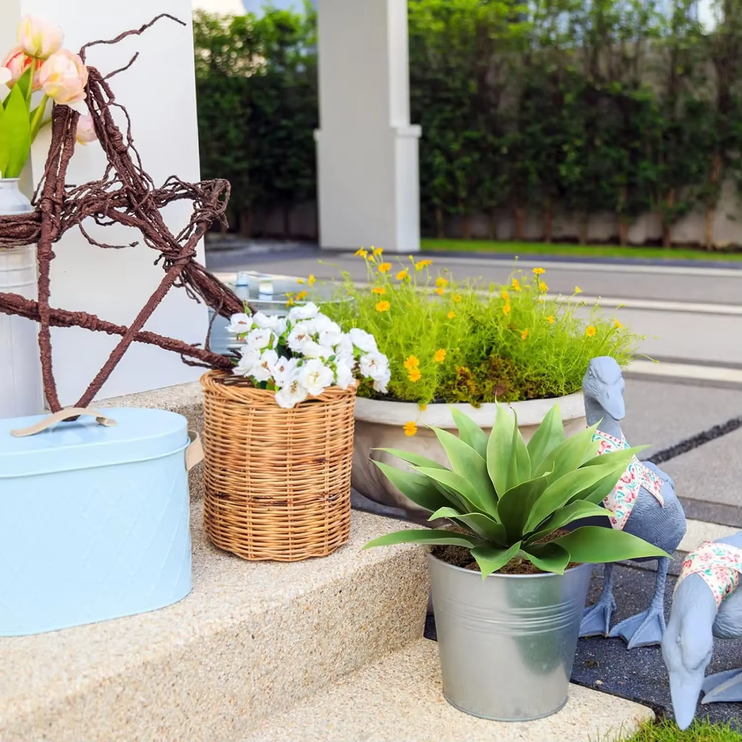 Plante succulente d'agave artificielle 18 amaran