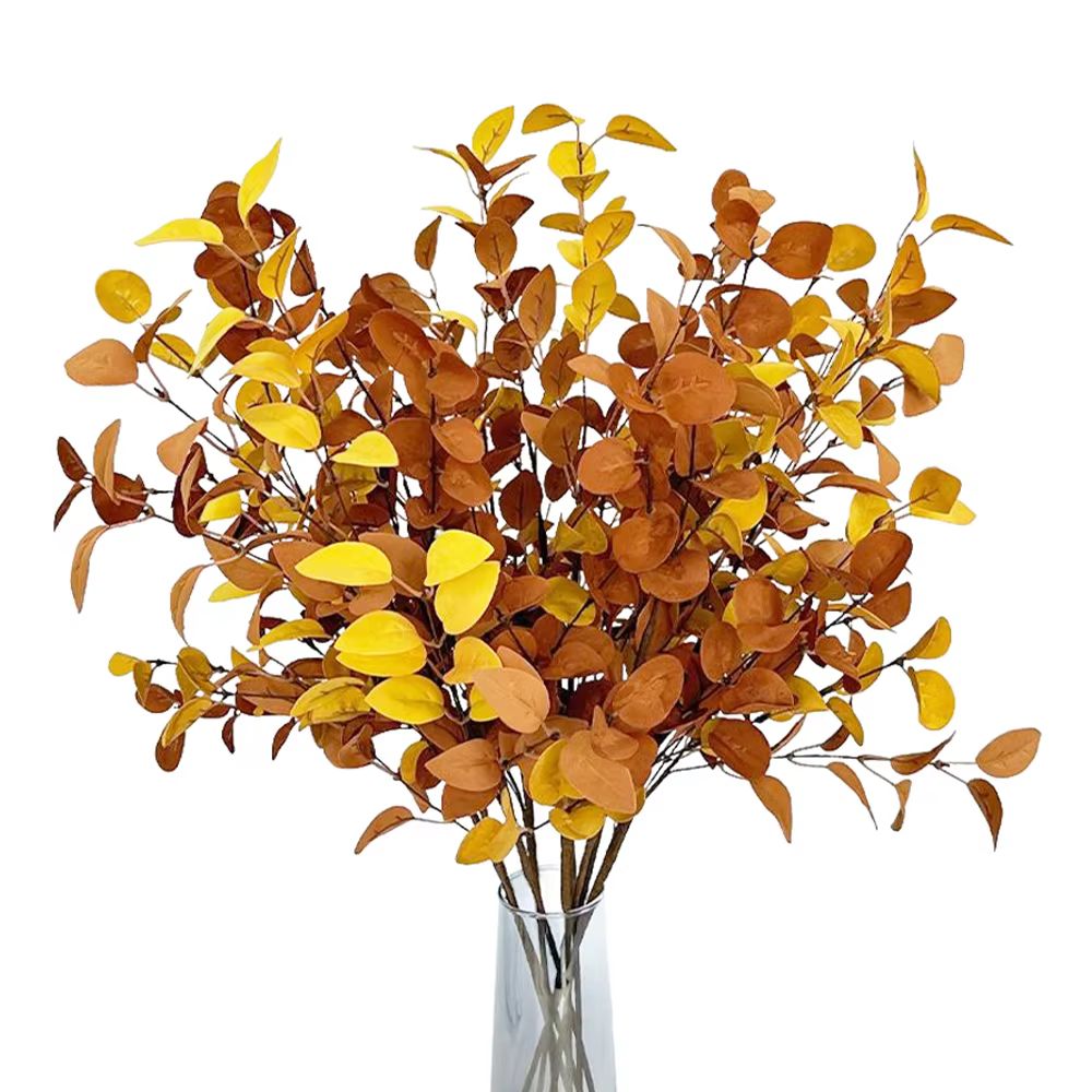 Branche d'eucalyptus artificielle d'automne