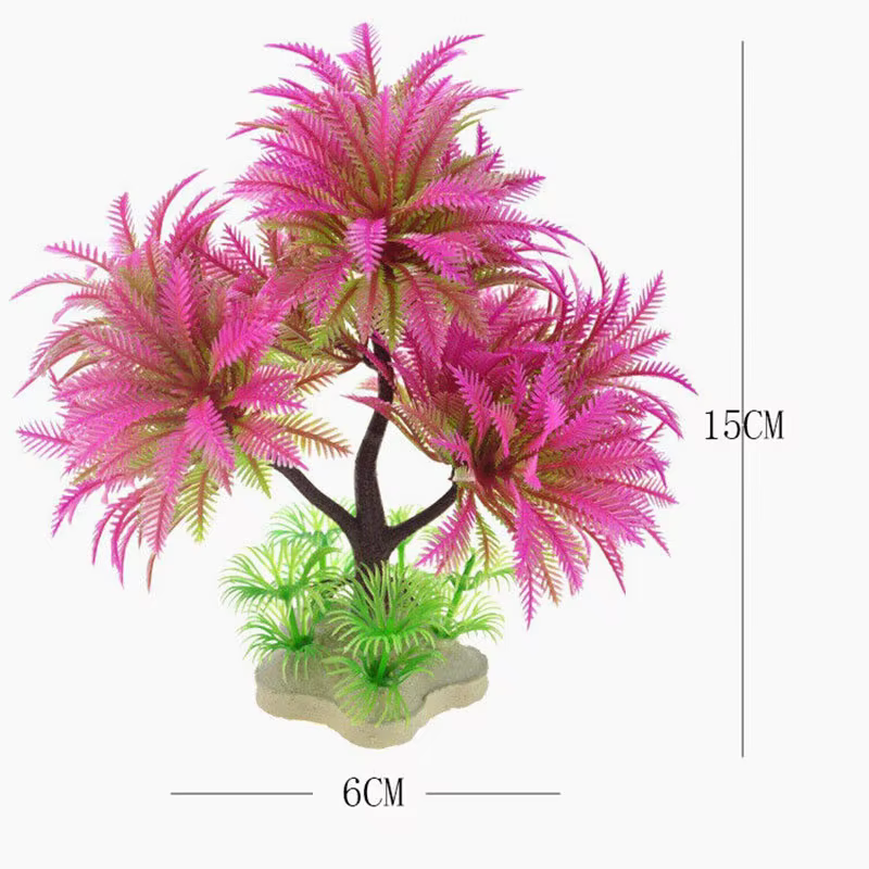 Simulation décorative d'aquarium plante eau aquatique herbe visualisation feuilles artificielles sous-marines plantes