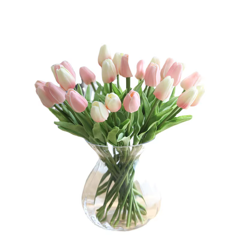 20/15/10/5/3 pièces tulipes fleurs artificielles vraie touche Bouquet