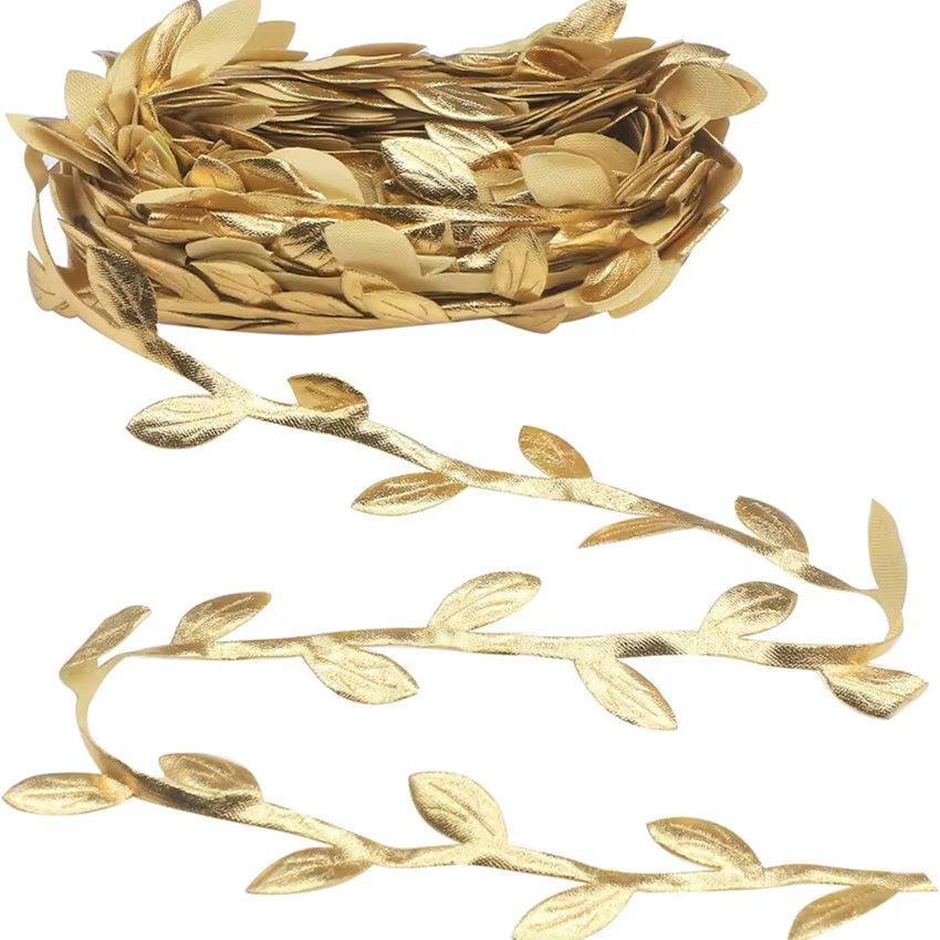 Couronne de feuilles de fleurs artificielles