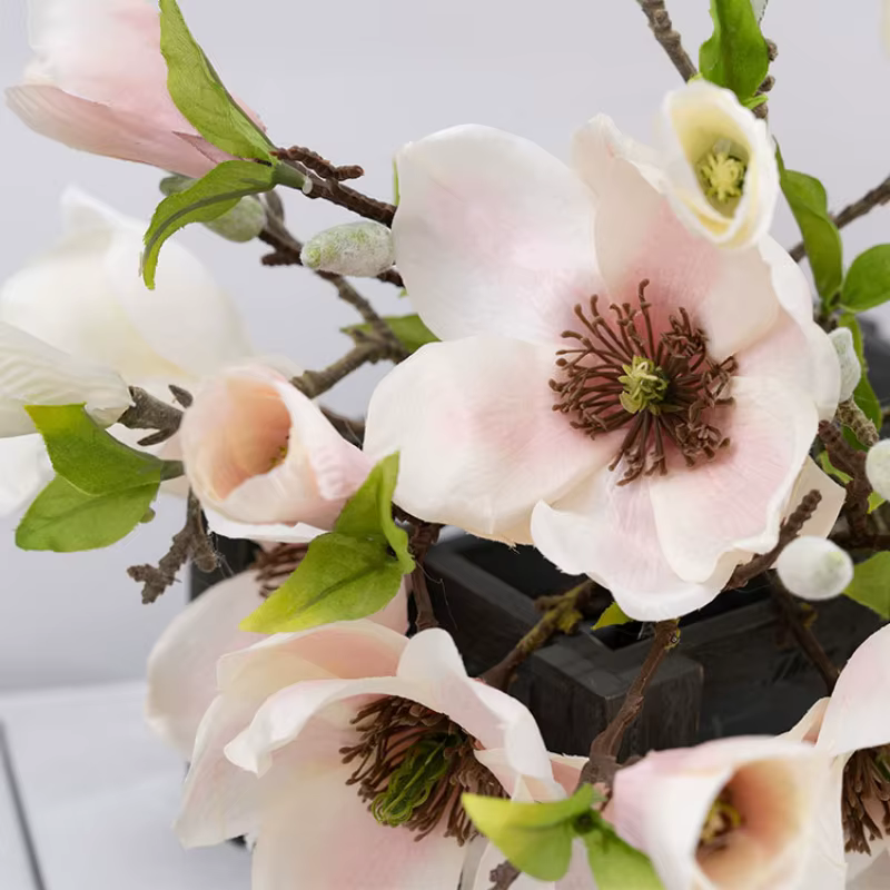 Magnolia Artificiel, Décoration de Table de Mariage