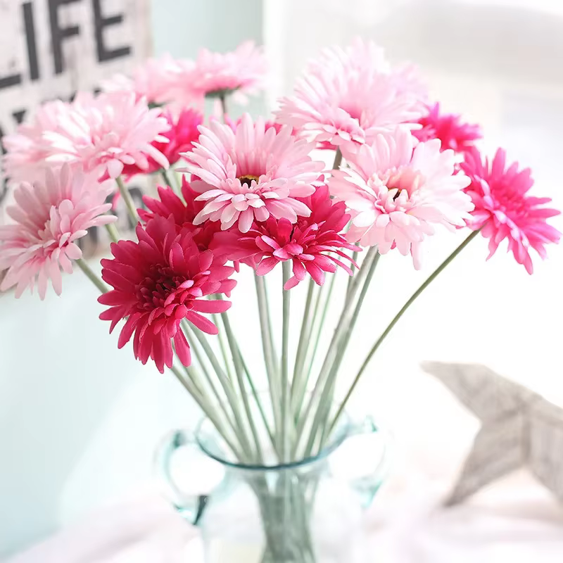Branche de fleur artificielle Gerbera de 55 cm