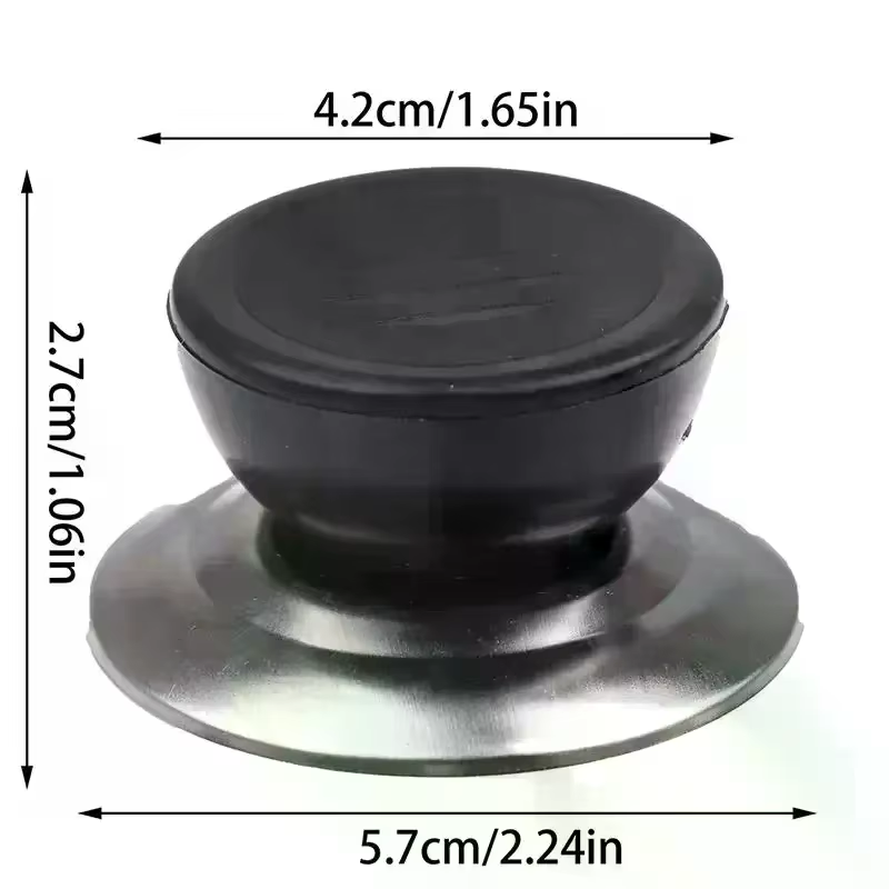 Bouton de Pot en verre et plastique universel