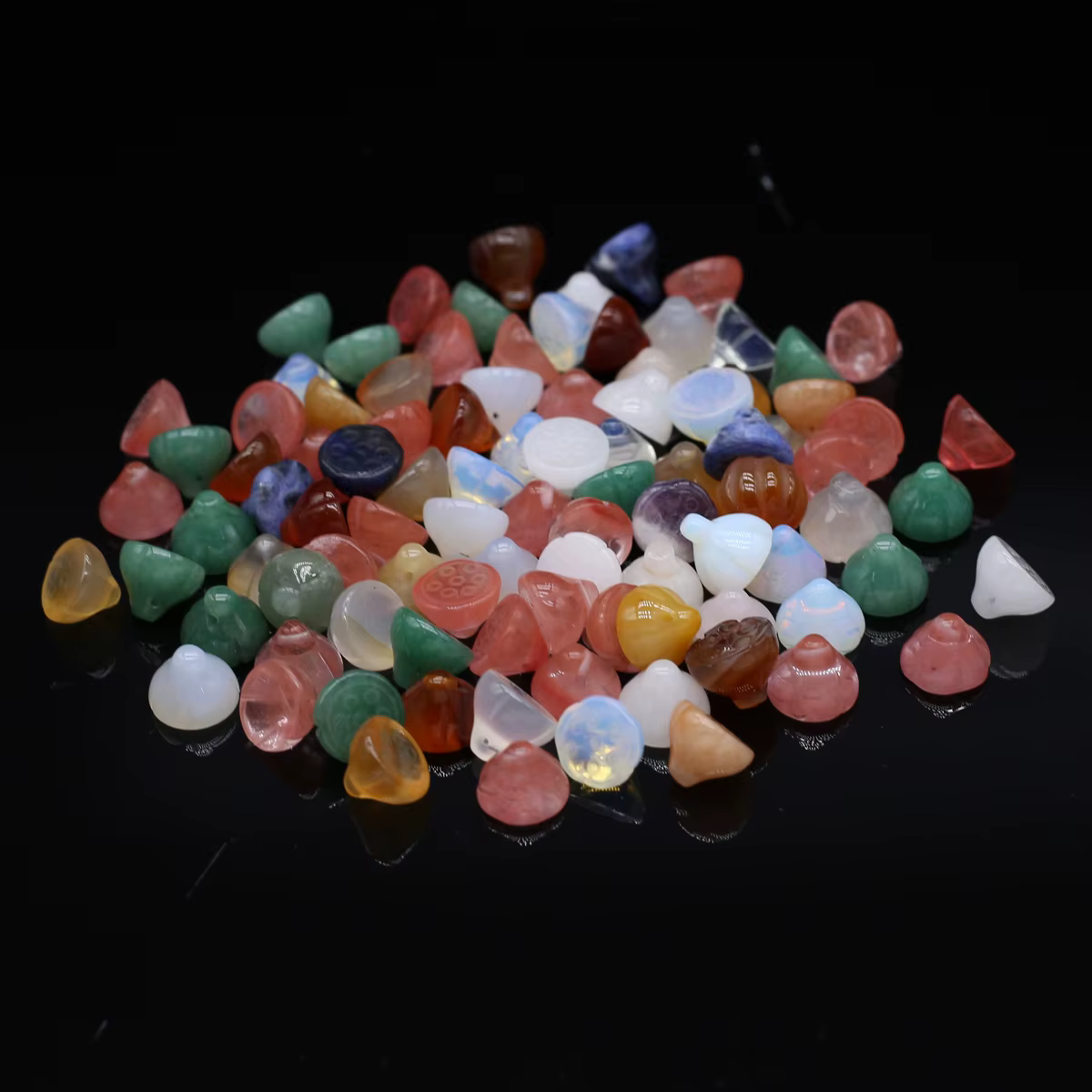 Pendentif en Pierre Précieuse Naturelle, Sculpté à la Main, Jouets de Décoration Exquis pour Bijoux, Collier à Faire Soi-Même, Accessoire de miles