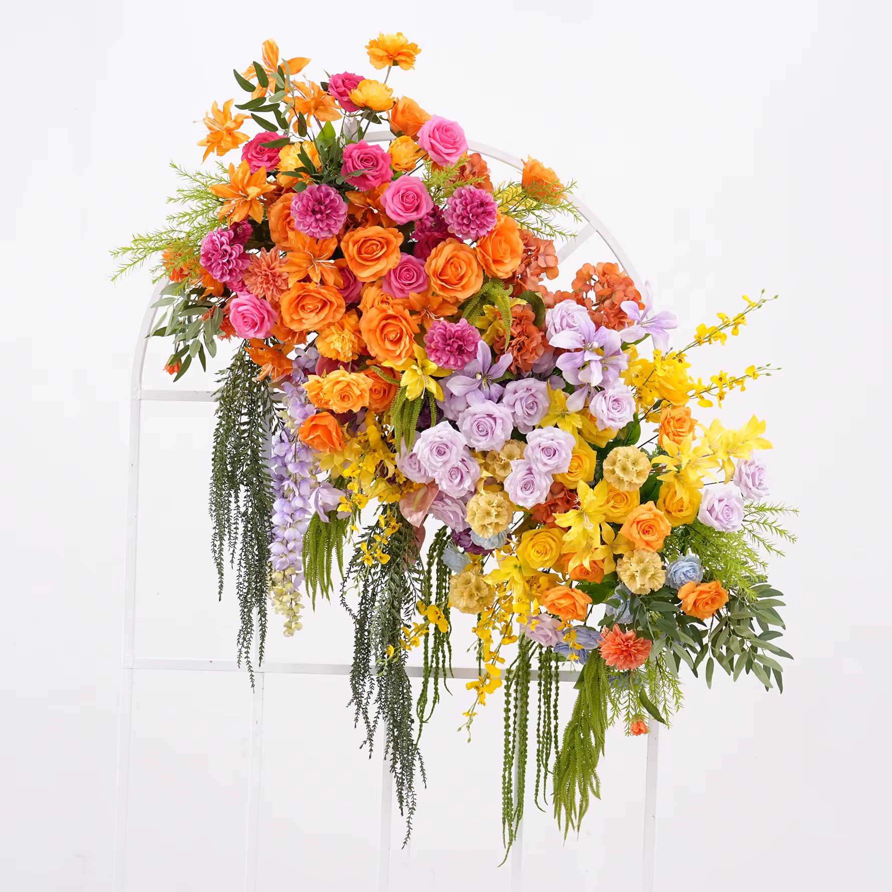 H8947 coloré Orange narcisse rouge Rose