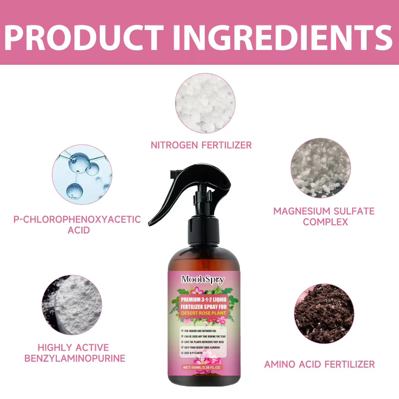 Spray d'engrais Desert Rose – Aide à la croissance des roses du désert