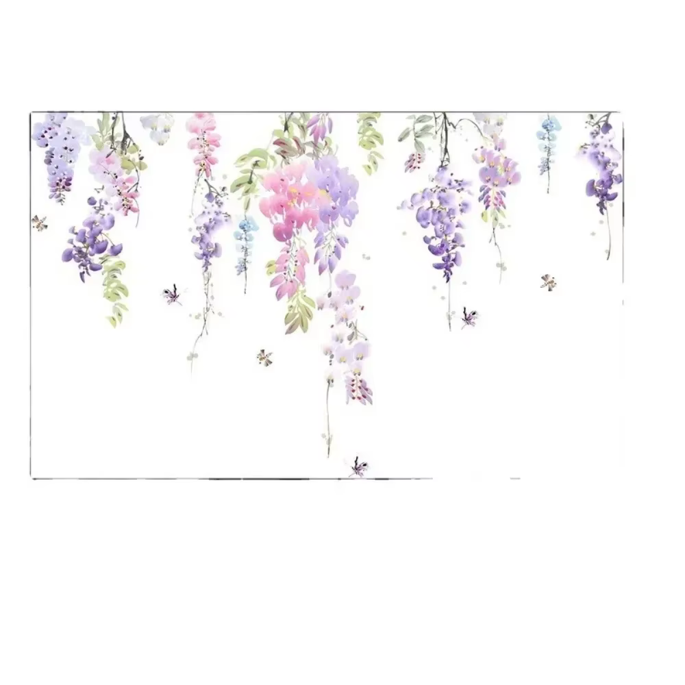 Autocollants muraux floraux plantes à fleurs