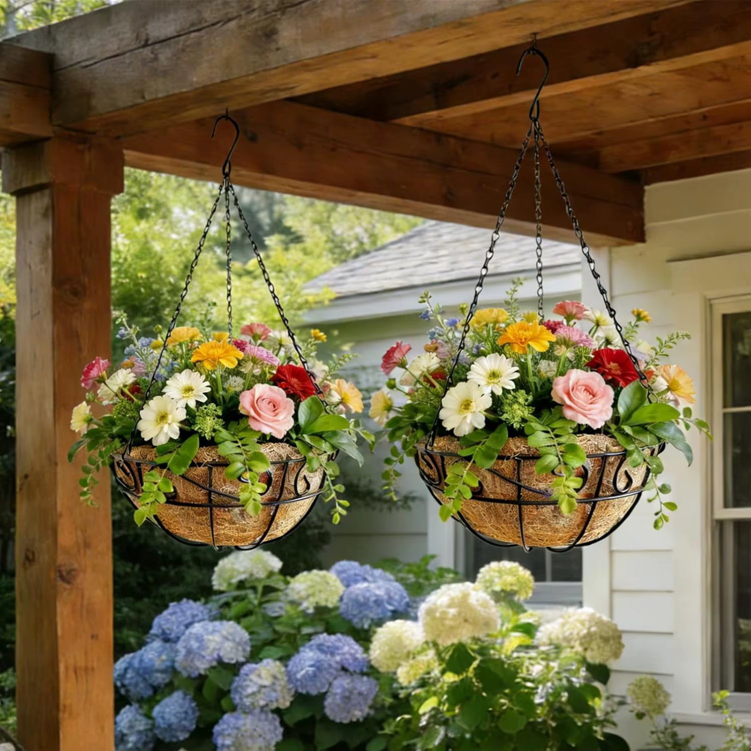 Jardinières suspendues pour plantes d'extérieur