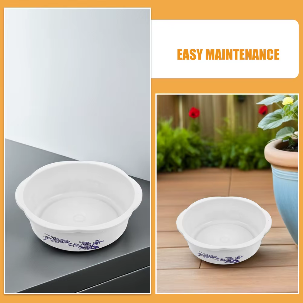 Lot de 4 pots de fleurs hydroponiques décoratifs ronds pour plantes aquatiques