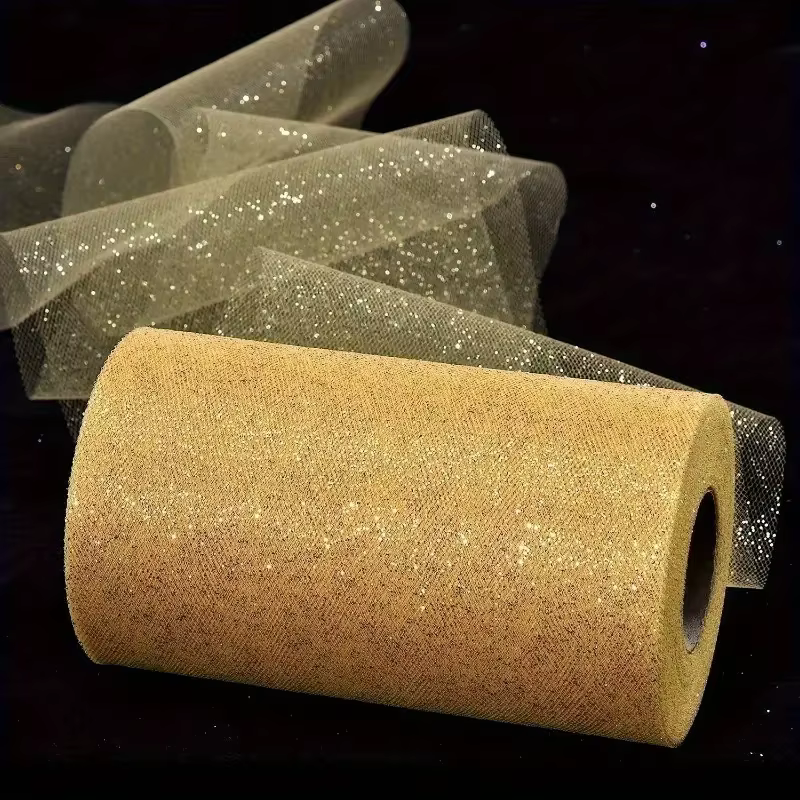 Rouleau de ruban en Tulle scintillant
