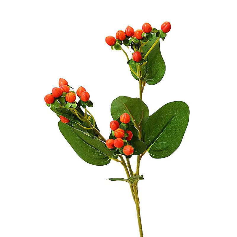 6pcHypericum fleur artificielle fausses plantes HomeDecor accessoires de photographie de mariage