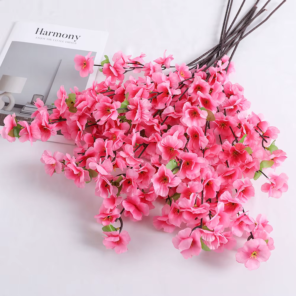 Bouquet de fleurs artificielles en soie