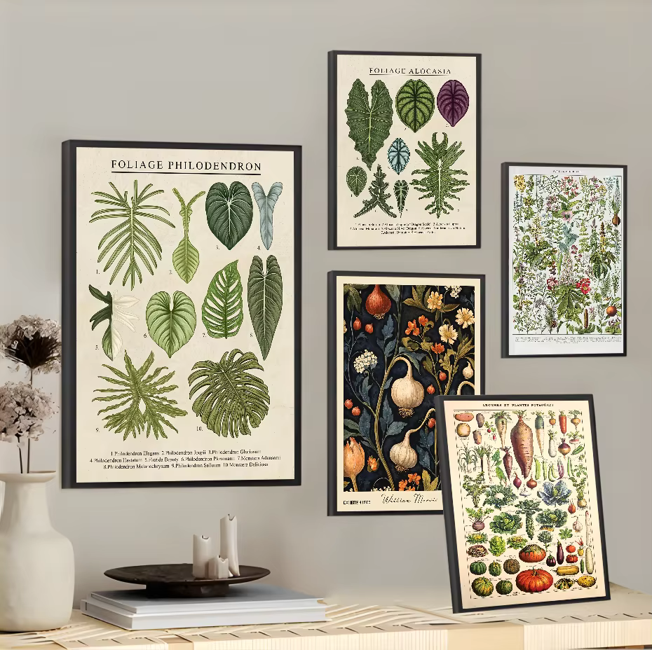 Affiche d'art de fruits et légumes