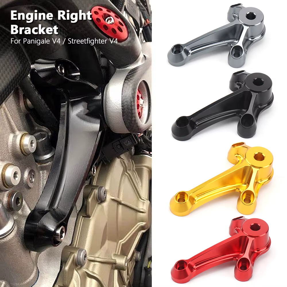 Support de montage de moteur droit, accessoires de moto pour Ducati PANIGALE V4 Panigale V4 / Streetfighter V4 STREETFIGHTER V4, nouveaux accessoires