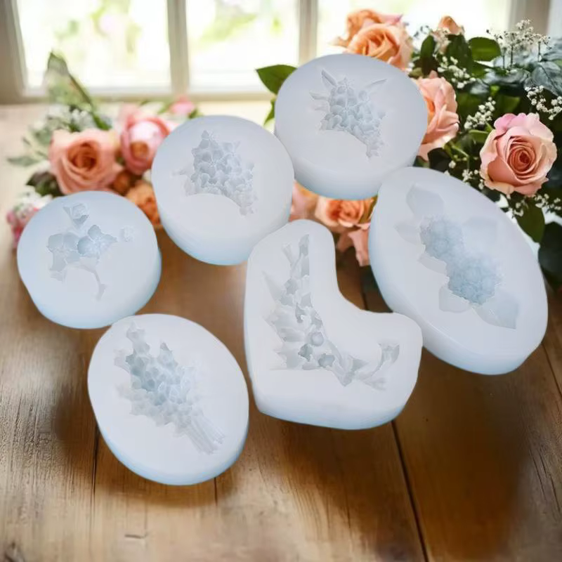 Moule en Silicone pour bougie parfumée à fleur d'osmanthus