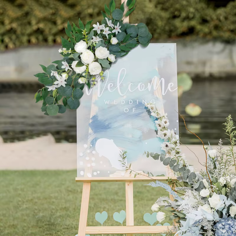 Arc de fleurs artificielles pour mariage