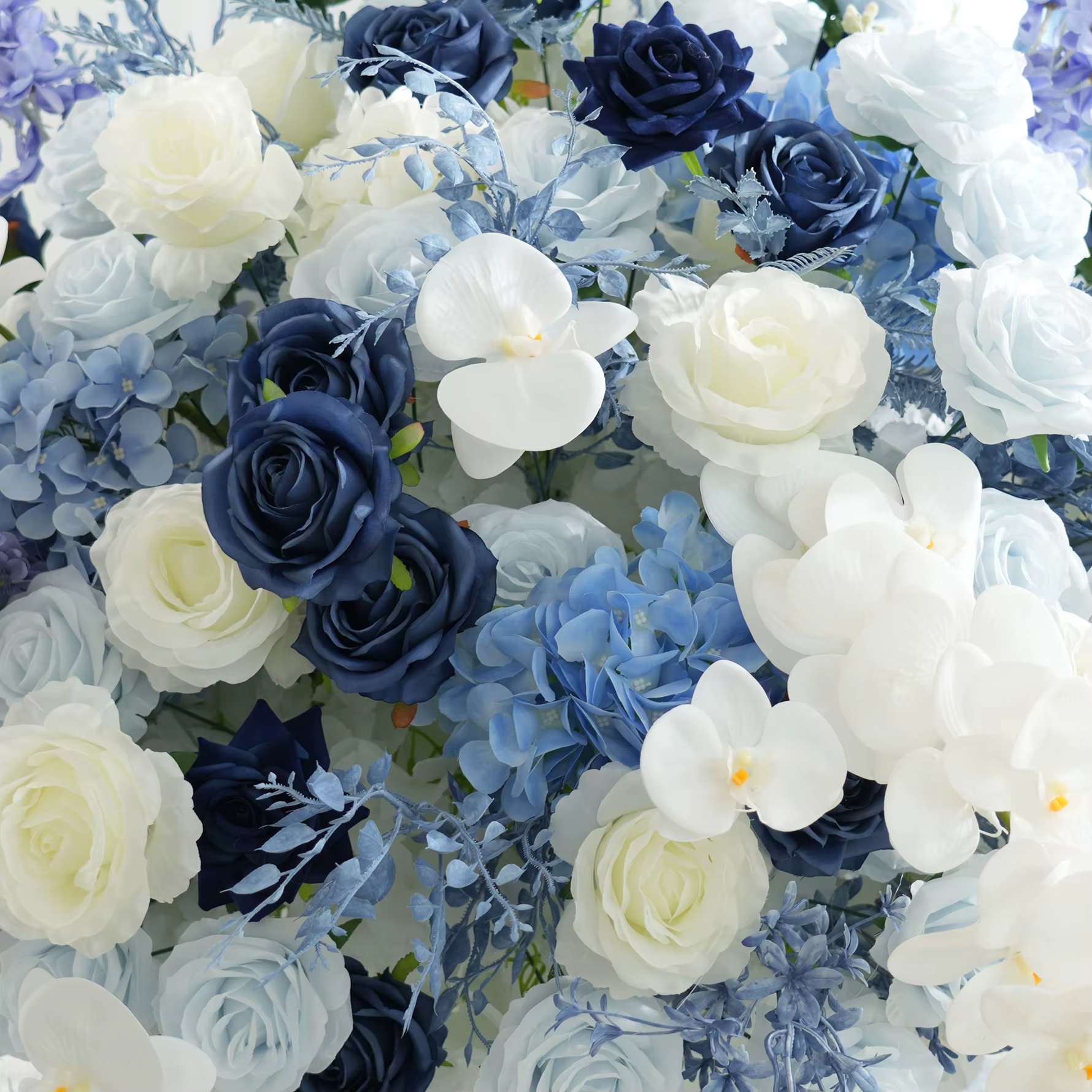 Angela fleur A9043 brume bleu blanc orchidée centres de Table boule
