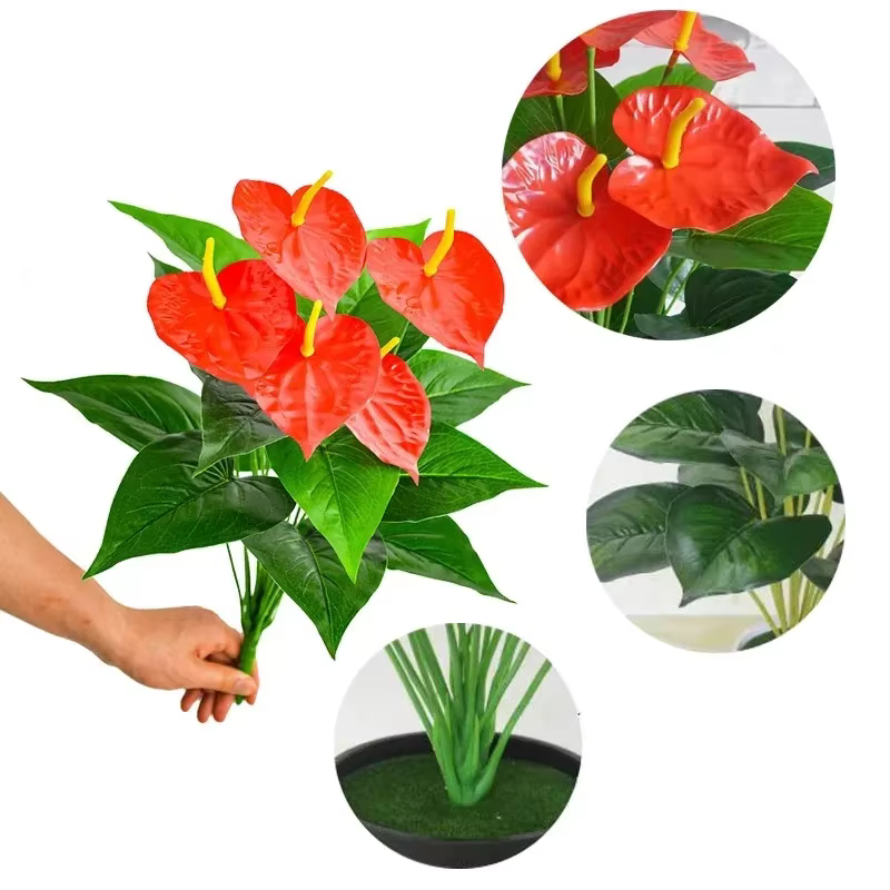 Plantes artificielles en plastique