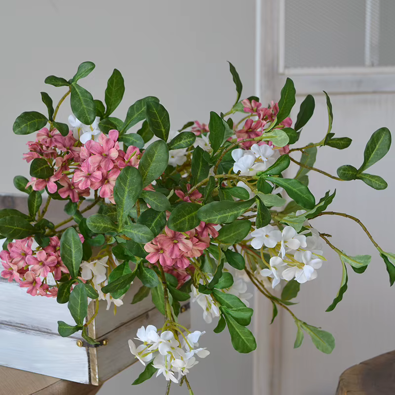 Plumbago – fleurs artificielles bleues 27 pouces