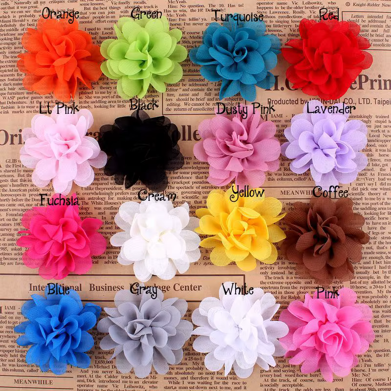 Fleurs artificielles en mousseline de soie