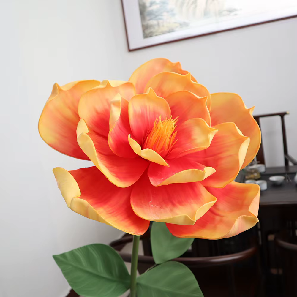 Fleur de Magnolia simulée 3D à grande échelle 30/50CM