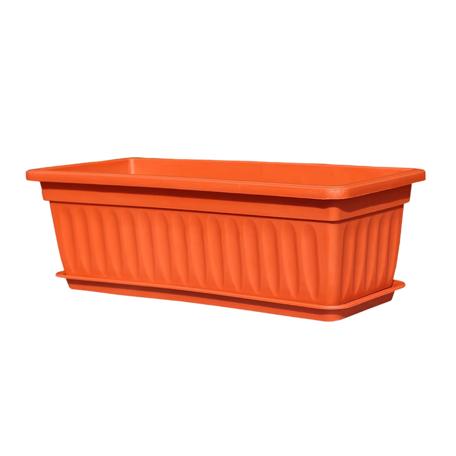 Jardinières en plastique rectangulaires pour balcon