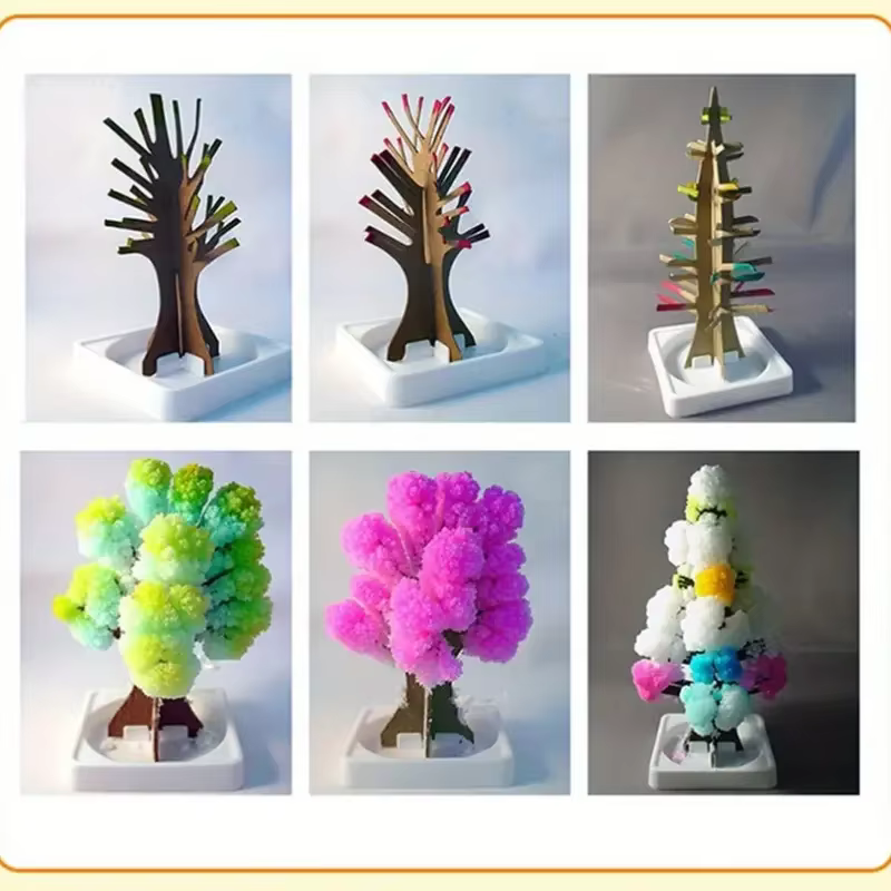 Arbre en papier Sakura magique en cristal artificiel