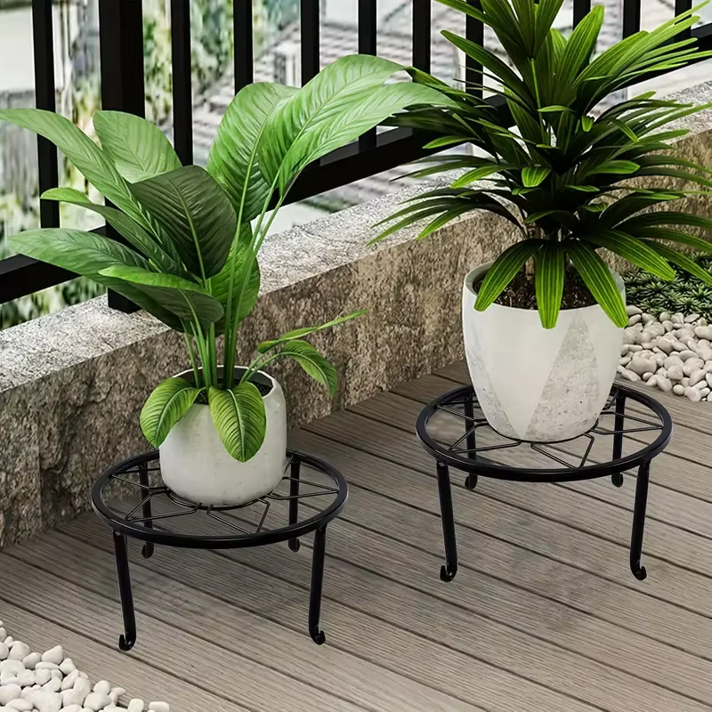 Supports de plantes en métal pour pot de fleur