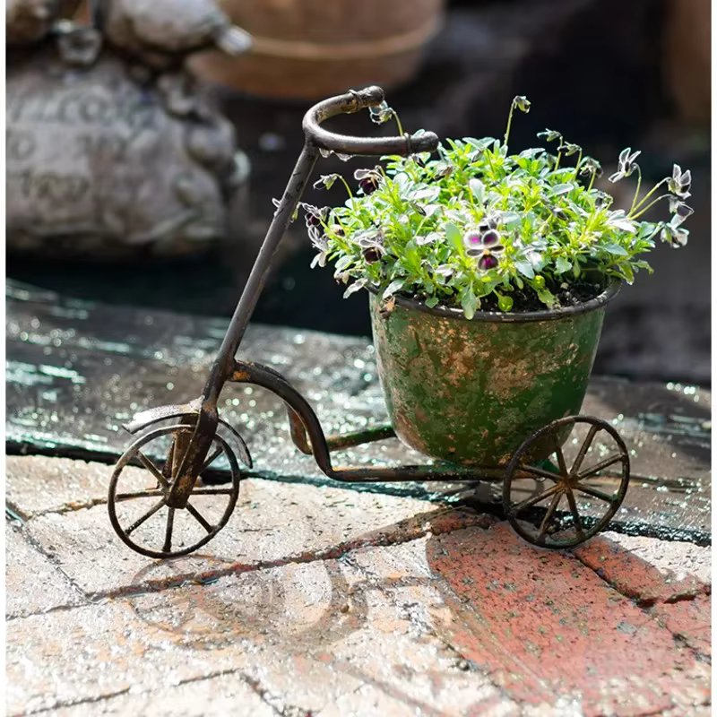 Jardinière de fleurs de vélo Vintage