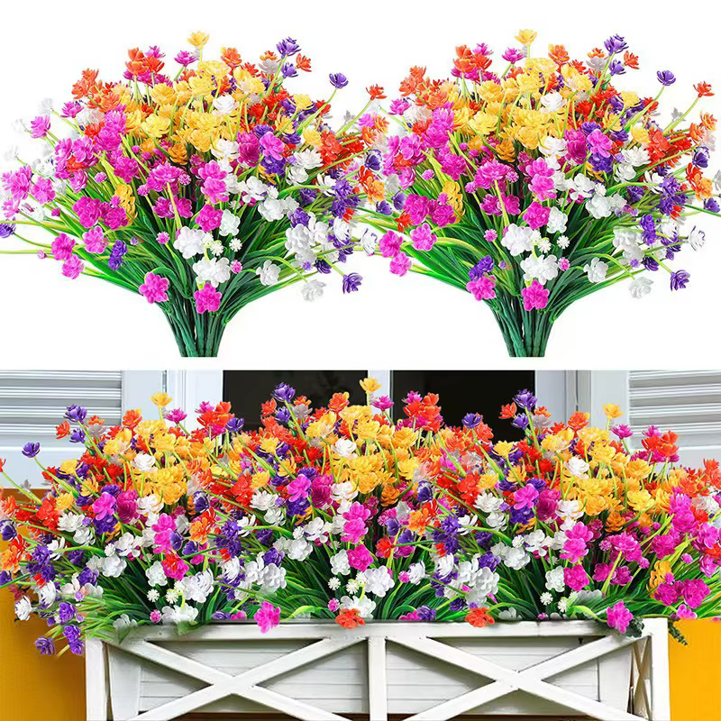 Bouquet de camélia de printemps en plastique