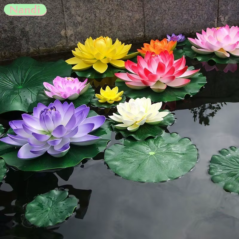 Décoration de piscine de fleurs artificielles