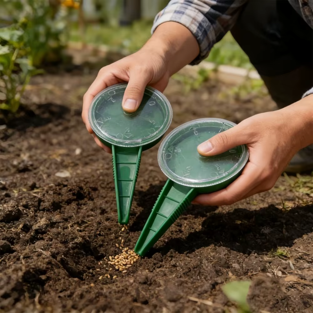 Semoir portable multifonctionnel réglable pour la plantation de légumes et de fleurs