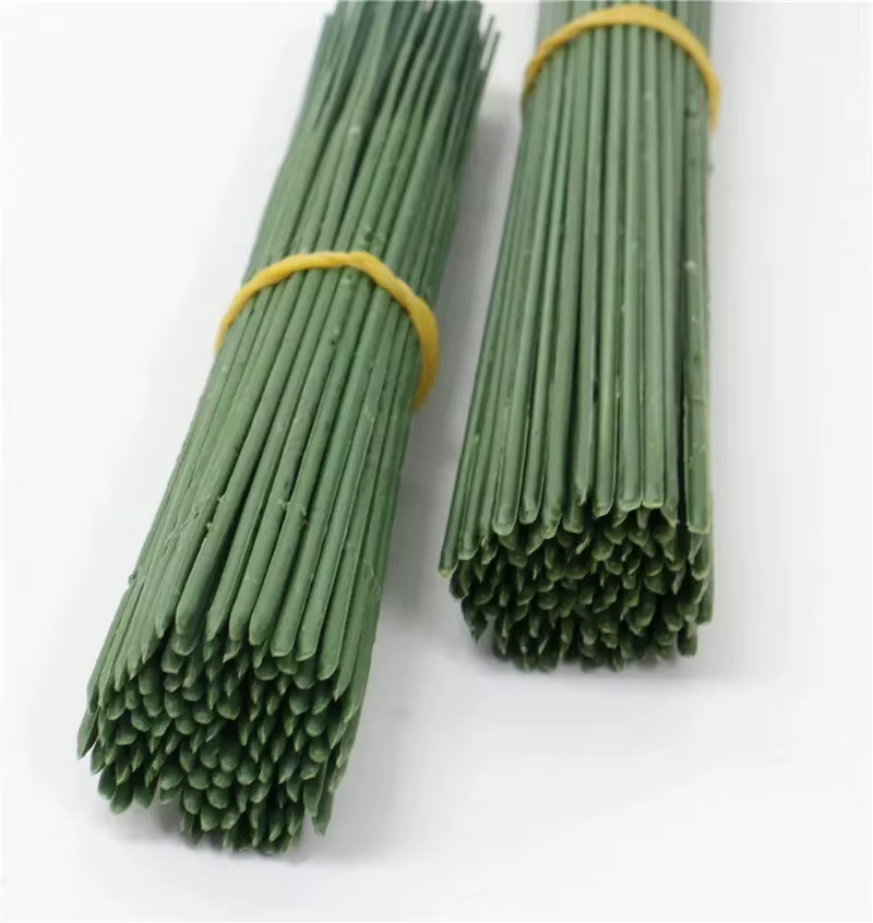 Tige de fleur verte pour têtes florales de mariage, matériel de bricolage, accessoires, 17cm, 25cm, 40cm, 200 pièces, 500 pièces, 1000 pièces, A4368