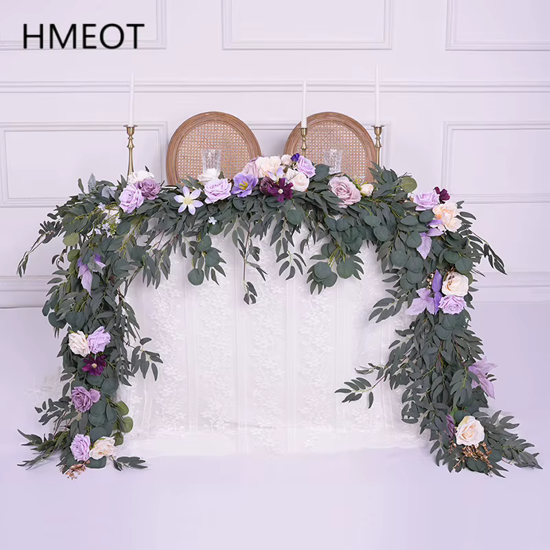 Série violette avec verdure