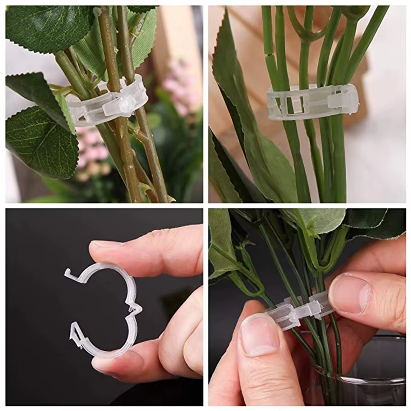 Clips de Support de plante en plastique réutilisables